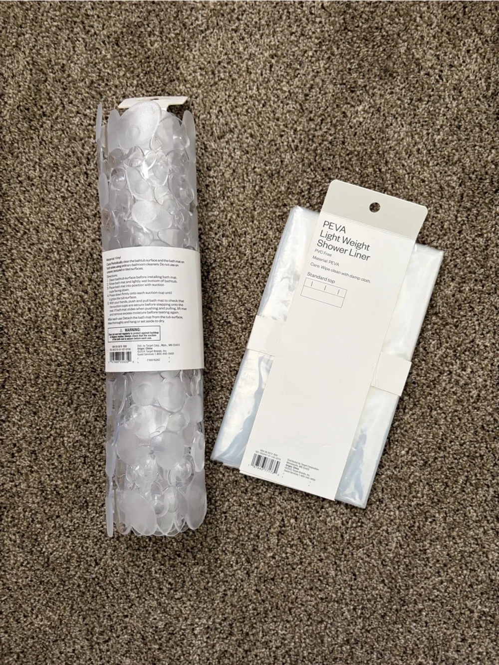 Room Essentials Tub Mat and Shower Liner Set